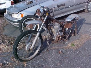 1972 HONDA 250 MOTORCYCLE FOR PARTS ONLY, VYN# ( XL250   1041772 )