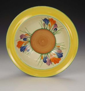 Clarice Cliff Bizarre Crocus Dessert Bowl Art Deco