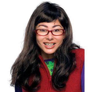 Ugly Betty Costume  Wig, Braces and Glasses   One Size