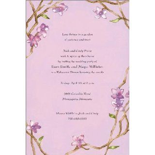 Violet Orchids Printable Invitation 