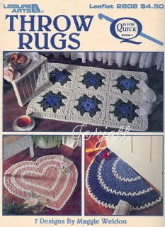 Throw Rugs Quick Q Hook Crochet Patterns
