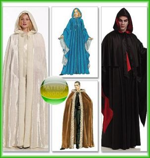 medieval gothic hooded cloak cape capelet patterns