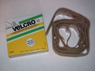 Velcro 3 Self Adhesive Hook and Loop Fasteners Beige