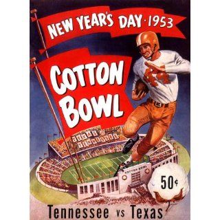 1953 Texas vs. Tennessee 22 x 30 Canvas Historic Football