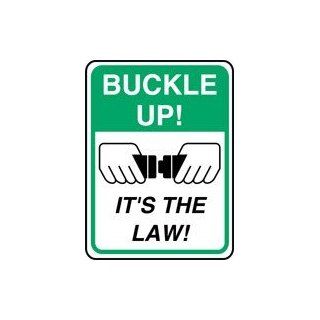 BUCKLE UP ITS THE LAW (W/PICTORIAL) Sign   24 x 18