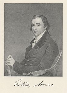 Ames Fisher Colonal U s Politician Engraving Matted Published 1863