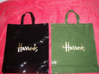 Harrods Westie Tote Shopper Bag Medium Black PVC White West Highland