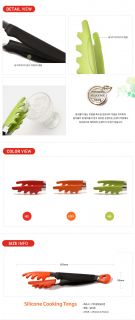 Silicone Cooking Tongs Non Stick Cookware Kitchen Tools Safe