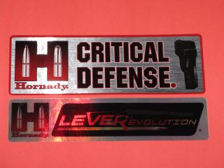 Hornady Ammunition Reflective 2 Two Decals Stickers Pistol Rifle Ammo
