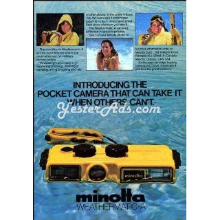 1980 Vintage Ad Minolta Corporation Minolta Weathermatic A