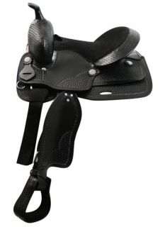  Western Youth Pleasure / Trail Saddle NEW by TT in BLACK Horse Tack 49