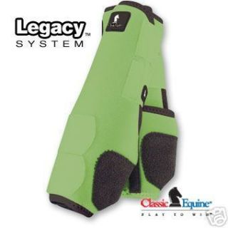  Boots Lime Green Front Horse Tack SMB Sport Medicine Boots