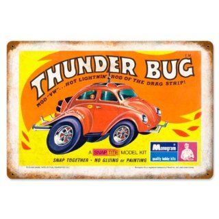 Thunder Bug Automotive Vintage Metal Sign   Garage Art