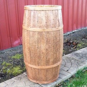   Country Primitive Barn wood barrel horse feed produce flour hardware