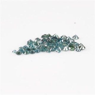 Natural Round Brilliant Cut 1.74 Ct Attractive Loose Blue Diamond Lot