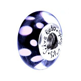 Silverado Lunar Eclipse Murano Glass   Fits On Pandora Chamilia And