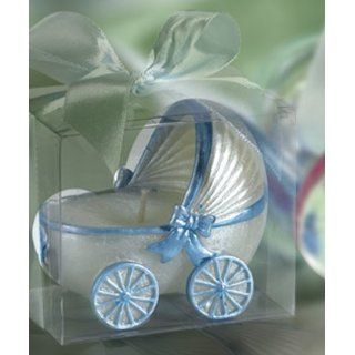 Blue Baby Carriage Candle Favors