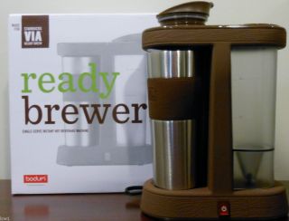  Via Ready Brewer Bodum Single Serve Instant Hot Beverage Coffee Maker