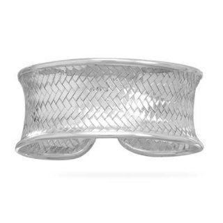 Concave Woven Cuff Bracelet Jewelry 