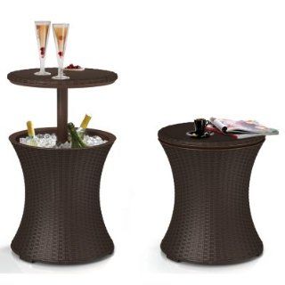 Pacific Cool Bar Patio Table Party Cooler Keter Wicker