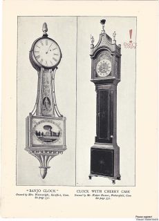  Clock and Grandfather Tall Case Clock Owned by Walter Hosmer