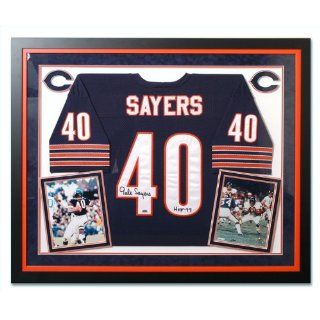  Sayers Signed Jersey   with HOF 77 Inscription