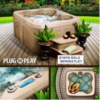 Spa Hot Tub Jacuzzi 4 Person Lifesmart Rock Solid Simplicity Plug and
