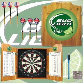 Bud Light Lime Dart Cabinet Includes Darts and Board