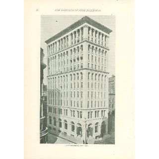 1896 Print Corn Exchange Building in New York City