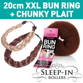  Bun Donut by Sleep in Rollers Extra Extra Large Free Clips XXL