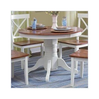 Home Styles   Round Pedestal Dining Table, 42 inch Dia x