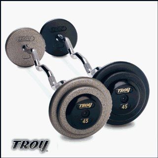 Troy Barbell HZB 025R Pro Style Fix Curl Barbell   Gray