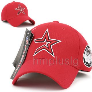 Houston Astros Flex Fit Baseball Ball Cap Hat MB Red