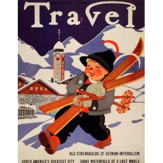 1938 Cover Travel Magazine December Austria Tyrol Vintage