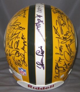 Green Bay Packers Team Signed Proline Helmet SB XXXI
