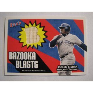 2005 Topps Bazooka Ruben Sierra GU BAT Yankees Everything