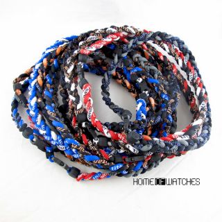 22 Tornado Titanium Magnetic Weave Rope Necklace NFL Football Sport