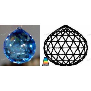 Swarovski Strass Medium Spphire Crystal Ball With Lazer