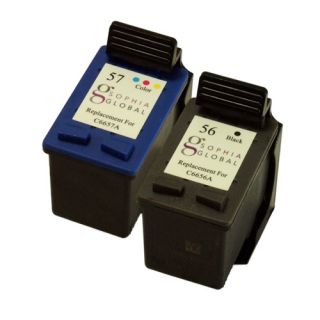 Pack Ink Cartridge for HP 56 57 Combo HP56 HP57 C9321BN PSC 1311