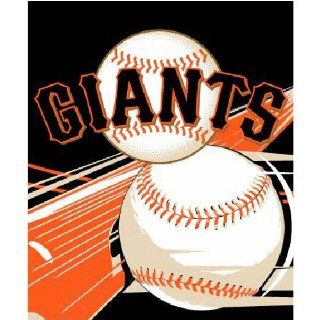 San Francisco Giants MLB Royal Plush Raschel Blanket (Big