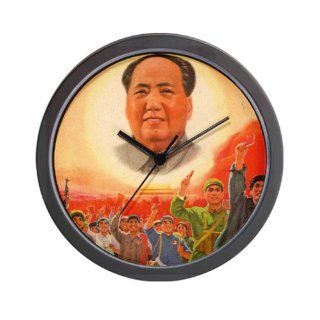 Mao Is The Sun Wall Clock by 