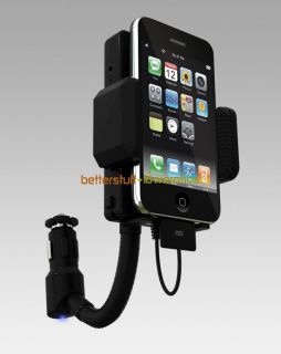 iPhone 4 3GS 3G iPod FM Transmitter Car Charger Remote