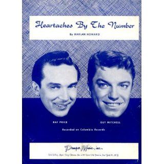 Heartaches By the Number Vintage 1959 Sheet Music Recorded