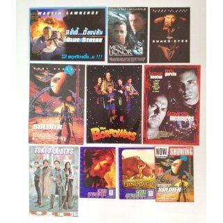 A Set of Collectible 8 Movie Flyers   Blue Streak Men of