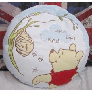 WINNIE THE POOH HEAD ROUND FILLED CUSHION OFFICIAL