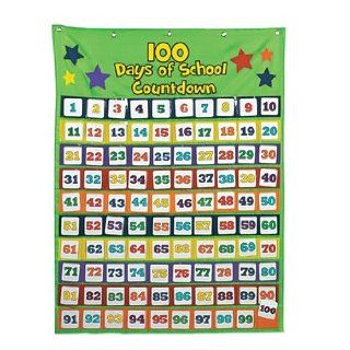 101 Pc 100th Day Countdown Pocket Chart   Teacher