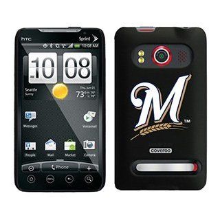Milwaukee Brewers M in White on HTC Evo 4G Case 