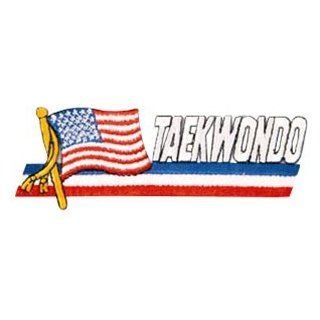 Flag Patch   Taekwondo   4 1/2 wide   10 Pack Sports