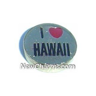 Love Hawaii Floating Locket Charm Jewelry 