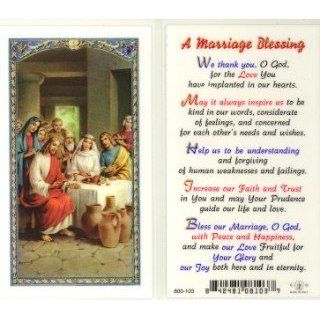  Blessing   Wedding at Cana Holy Card (800 103) 